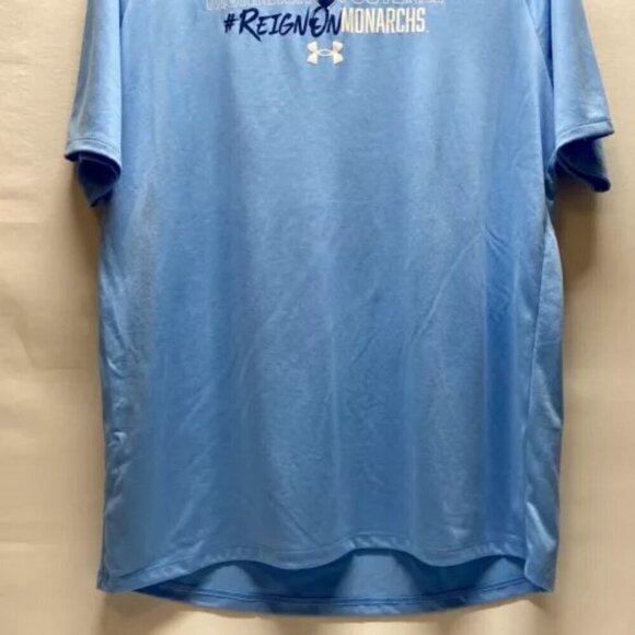 Under Armour Monarch Football Large Old Dominion ODU Carolina Blue Tech Tee NWT - Picture 3 of 14